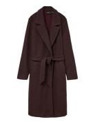 Vmfortuneaya Long Coat Ga Noos Brown Vero Moda