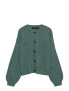 Vmlea Ls O-Neck Cardigan Noos Green Vero Moda