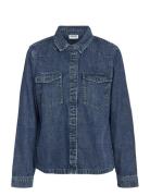 Nmnew Signe L/S Denim Shirt Vi002Mb Noos Blue NOISY MAY