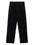 Akjan Cord Pleat Pants Black Anerkjendt