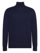Ls Merino Mock Neck Swtr Navy Calvin Klein