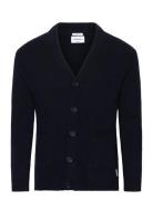 Lambswool Button Cardigan Navy Lindbergh