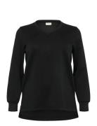 Kcannita Sweatshirt Black Kaffe Curve