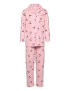 Pyjama Shirt And Trousers Pink Lindex