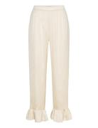 Trousers Satin Frill White Lindex