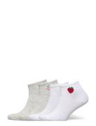 Sock High Ankle 4 P Placed Fru Patterned Lindex