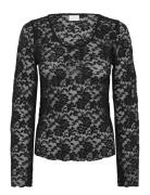 Kamerlan Lace Tshirt Black Kaffe