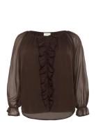 Kcmilanna Blouse Brown Kaffe Curve