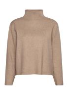 Mslupi High Neck Knit Pullover Beige Minus
