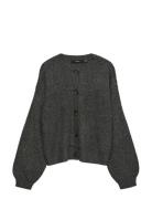 Vmlea Ls O-Neck Cardigan Noos Grey Vero Moda
