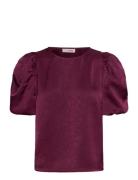 Sinda Blouse Burgundy A-View