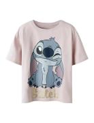 Nkfakun Stitch Ss Nreg Top Box Noos Wdi Pink Name It