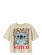 Nkfjixi Stitch Ss Rlx Top Box Noos Wdi Beige Name It