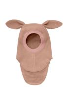 Balaclava Ears Wool Pink Huttelihut