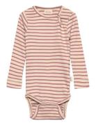 Body L/S Modal Striped Pink Petit Piao