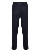 Flannel Wool Blend Formal Pant Navy Lindbergh