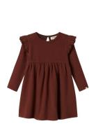 Nmfthora Hee Ls Dress Lil Brown Lil'Atelier