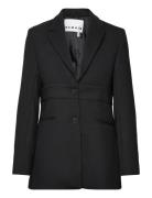 Heavy Suiting Fitted Bra Blazer Black REMAIN Birger Christensen