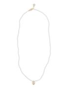 Lovely Pendant Pearl Neck 42 White SNÖ Of Sweden