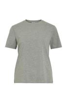 Vinora S/S T-Shirt - Noos Grey Vila
