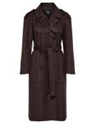 Onlbine Life Faux Suede Trenchcoat Otw Brown ONLY