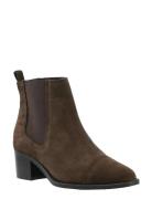 Biacarol Dress Chelsea Boot Suede Brown Bianco