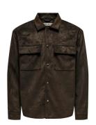Onsravi Fake Suede Shacket Otw Brown ONLY & SONS