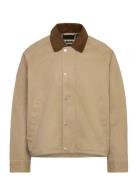 Light Weight Zip Barn Jacket Beige Abercrombie & Fitch