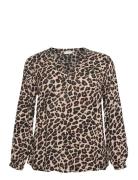 Kcmirta Tilly Blouse Brown Kaffe Curve