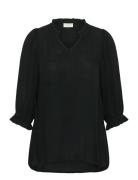 Kckiv Ami Blouse Black Kaffe Curve