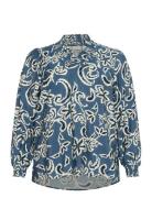 Kcmahlia Blouse Blue Kaffe Curve