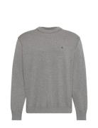 Ls Ez Cotton Crewnk Sweater 12Gg Grey Calvin Klein Jeans