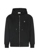 Ls Premium Terry Monogram Fz Hoo Black Calvin Klein Jeans