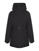 Belted Matte Quilted Jacket With Brown Calvin Klein