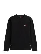 Tjm Reg Badge Tee Ls Black Tommy Jeans