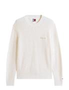 Tjm Reg Script Chunky Sweat Cream Tommy Jeans