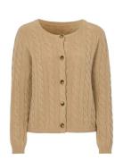 Johanna Cable Cardigan Brown Newhouse