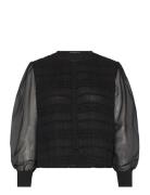 Canary Pleated Shirt Black French Connection