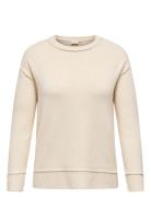 Carhazel Life Ls Detail O-Neck Bf Knt Cream ONLY Carmakoma