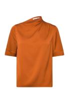 Lima Silk Tee Orange Ahlvar Gallery
