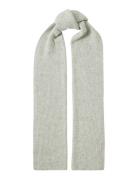 Slhcray Wool Blend Scarf Grey Selected