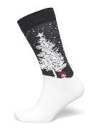Christmas Bamboo Sock White Lindbergh