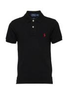 Slim Fit Cotton Mesh Polo Shirt Black Ralph Lauren Kids