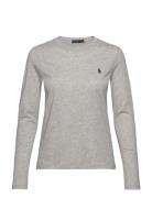 Long-Sleeve Jersey Crewneck Tee Grey Polo Ralph Lauren