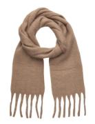 Pclulu Solid Long Scarf Pwp Bc Beige Pieces