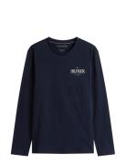 Hilfiger Stack Ls Tee Navy Tommy Hilfiger