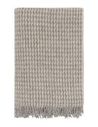 Teide Pledd Wool Blanket Beige Høie Of Scandinavia