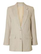 Slftania-Rita Ls Relaxed Blazer Noos Cream Selected