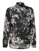 Kaamber Smock Blouse Printed Black Kaffe