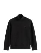 Cotton Turtle Neck Sweater Black Tommy Hilfiger